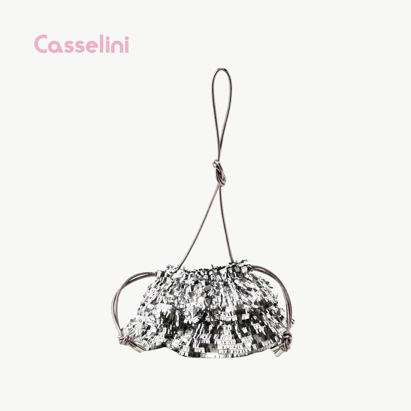 亮片斜挎包日系小众casselini