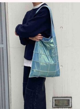 【4折福利】casselini小众设计银河人鱼姬原金属光泽单肩手提包