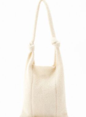 【4折福利】casselini闪闪针织大容量通勤休闲单肩托特包