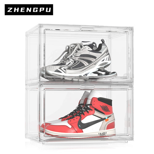 日本靴の箱亚克力防氧化防尘鞋盒