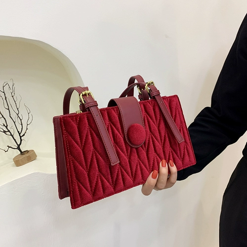 Красная модная сумка через плечо для невесты, универсальные румяна, сумка на одно плечо, коллекция 2022, новая коллекция, популярно в интернете