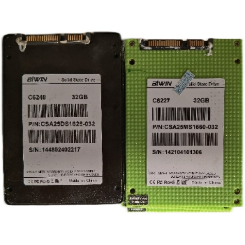 BIWIN C6248 C6227 솔리드 스테이트 SSD 하드 드라이브 SATA 32G 2.5인치 노트북 산업용 제어
