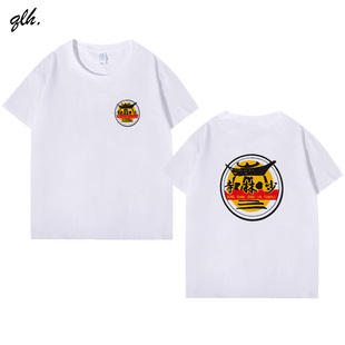 少林寺武术练功纯棉短袖武僧团体恤衫旅游纪念衣服上衣男女童印花