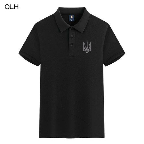 乌克兰司机同款POLO衫T恤 Ukraine标志logo男女翻领短袖夏季半袖