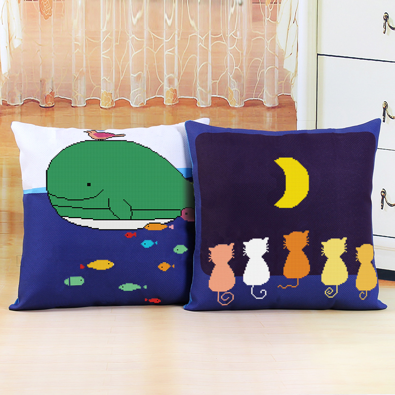 十字绣2021新款线绣动漫抱枕套