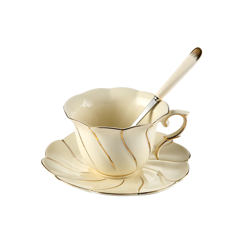 骨瓷咖啡杯套装 欧式陶瓷杯英式下午茶茶具花茶杯家用红茶杯