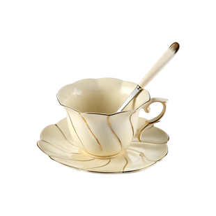 骨瓷咖啡杯套装 欧式陶瓷杯英式下午茶茶具花茶杯家用红茶杯