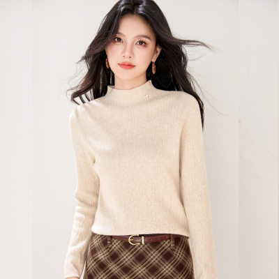 半高领短款毛衣女秋冬内搭打底衫