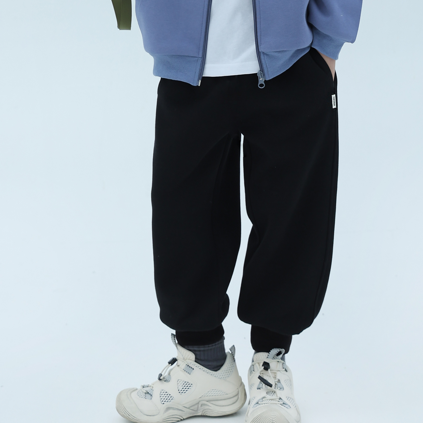 波波龙儿童秋冬季绒里束脚长裤TM253241571