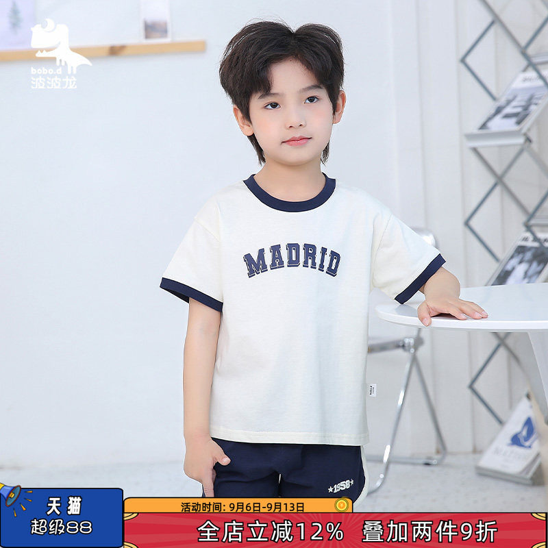 波波龙休闲棉2件夏季棒球服图片