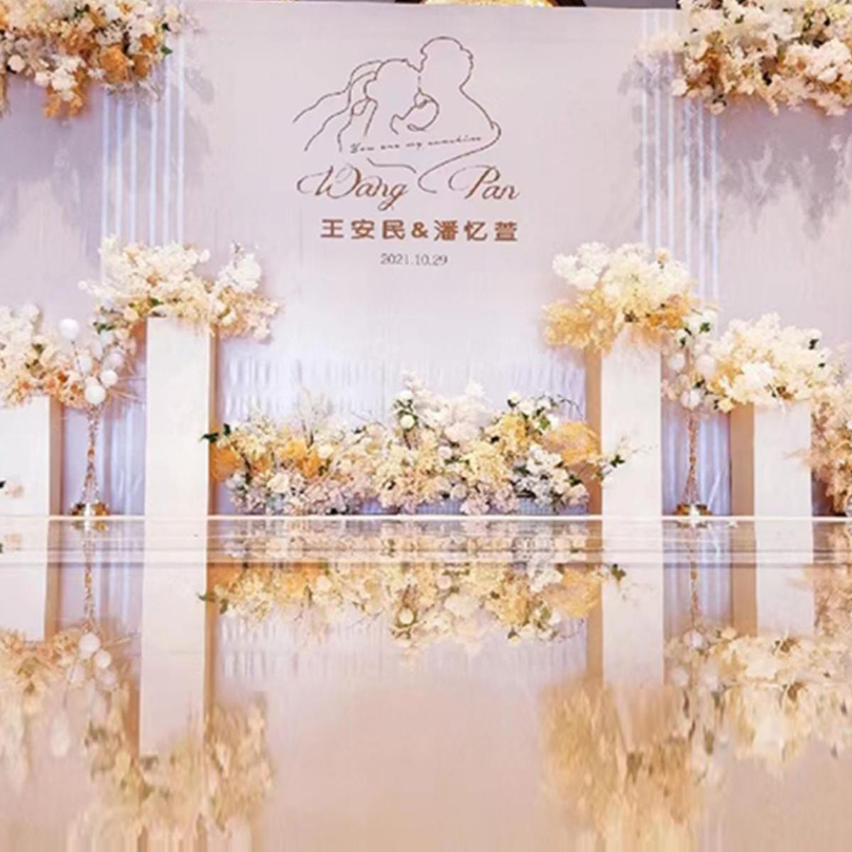 结婚婚礼户外室外背景墙