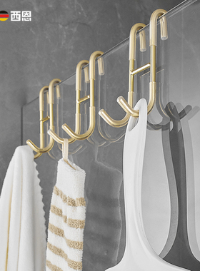 淋浴房挂钩浴室玻璃门衣帽钩挂衣服毛巾的挂勾卫生间不锈钢挂衣钩