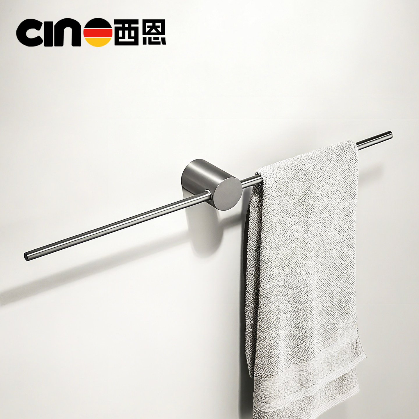 304不锈钢毛巾架卫生间免打孔