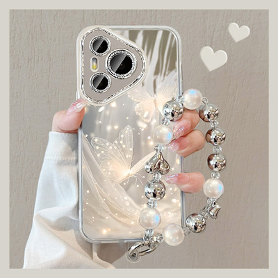 【进口软硅胶】镜面透纱蝴