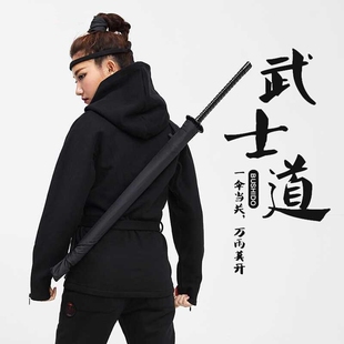 武士雨伞长柄伞男士自动超大号日系创意个性帅气刀伞剑伞直柄定制