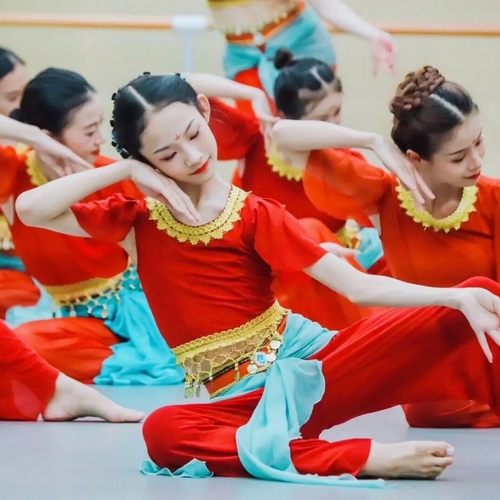 儿童敦煌古典舞服装嘎嘎灵儿同款北舞雅韵霓裳异域风肚皮舞演出服