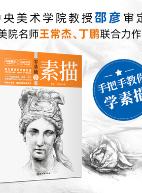 正版零基础学素描 丁鹏 王常杰著专为素描初学者打造超简单超全面超细腻囊括线条明暗透视构图等绘画技法素描画法艺书绘画书籍