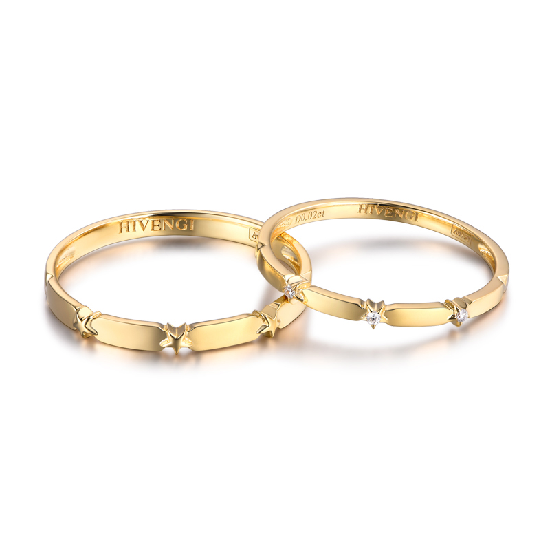 海梵纪珠宝钻戒情侣送女友