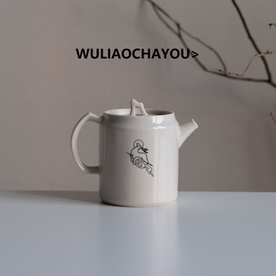 无聊茶友 手绘敦煌禄来茶壶 陶瓷泡茶壶功夫茶具一人独饮单壶
