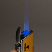 COHIBA雪茄打火机多功能防风三直冲蓝焰便携火机带雪茄钻礼盒装