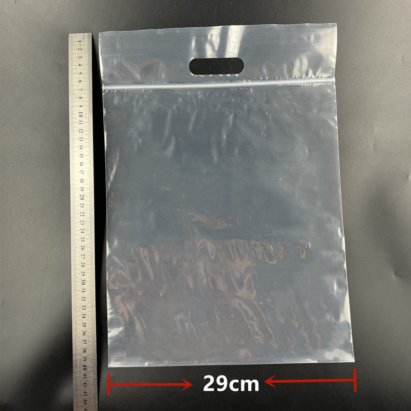 加厚大号手提书包袋 背包可挂自封袋 透明包装袋 鞋子纸巾收纳袋图片