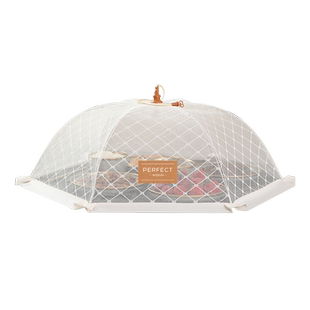 饭菜罩子餐桌罩防苍蝇新款剩饭剩菜遮伞罩可折叠家用水果食物网罩