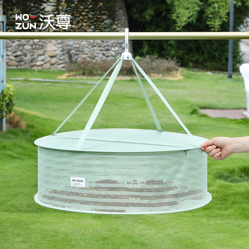 晒鱼干防苍蝇网可折叠晒干货神器