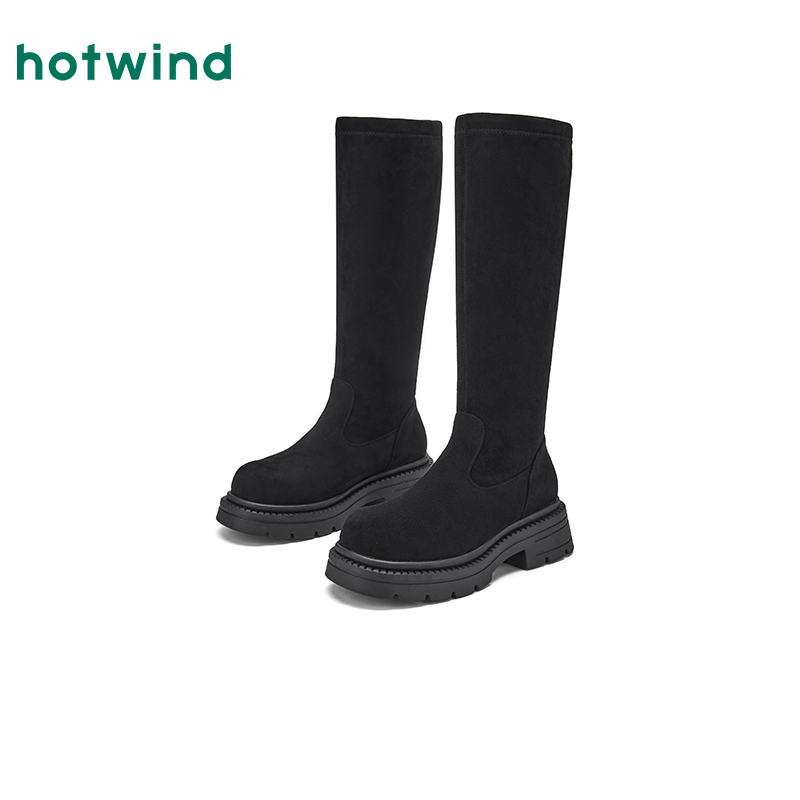 热风2025年新款女士时尚休闲靴