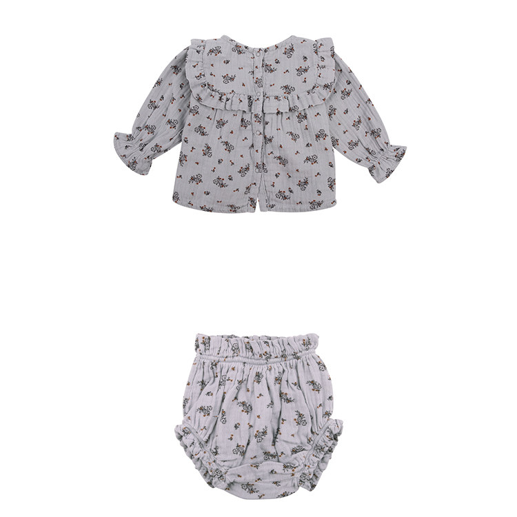 lenias LN家the new society20AW秋冬baby款女童温柔碎花套装
