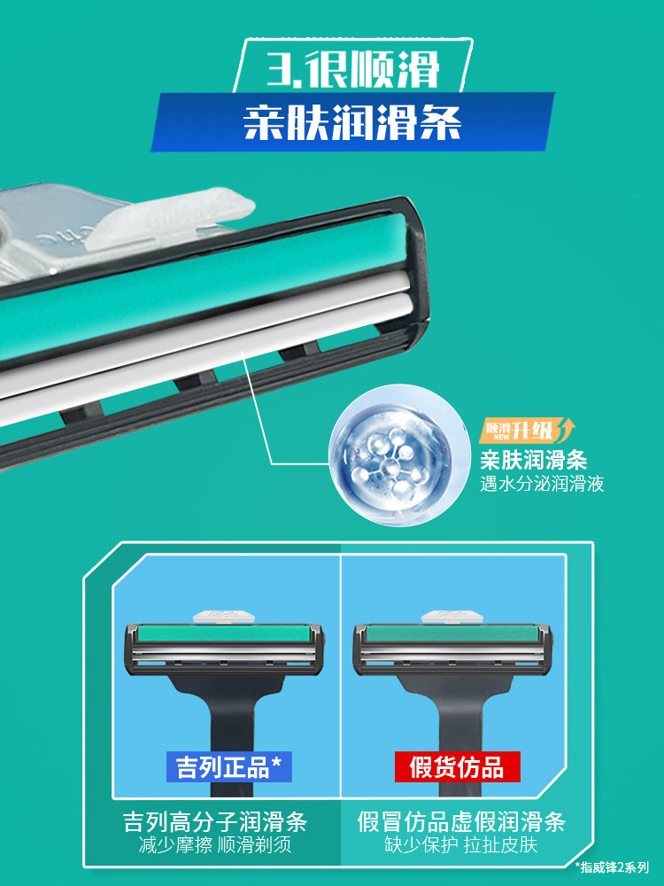 질레트|질레트 WEIFENG 면도기 수동 면도기 날카로운 블레이드 면도 폼 카트리지 헤드