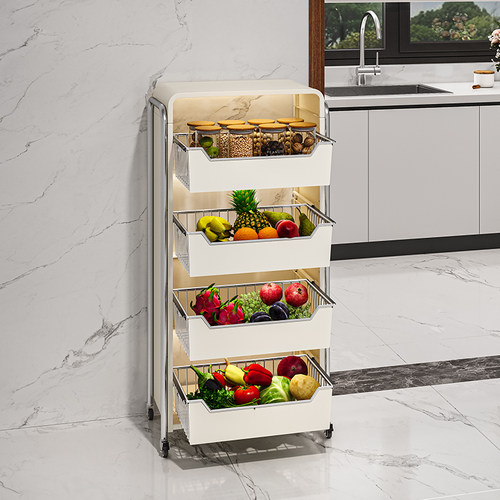 特勤厨房多层蔬菜置物架落地