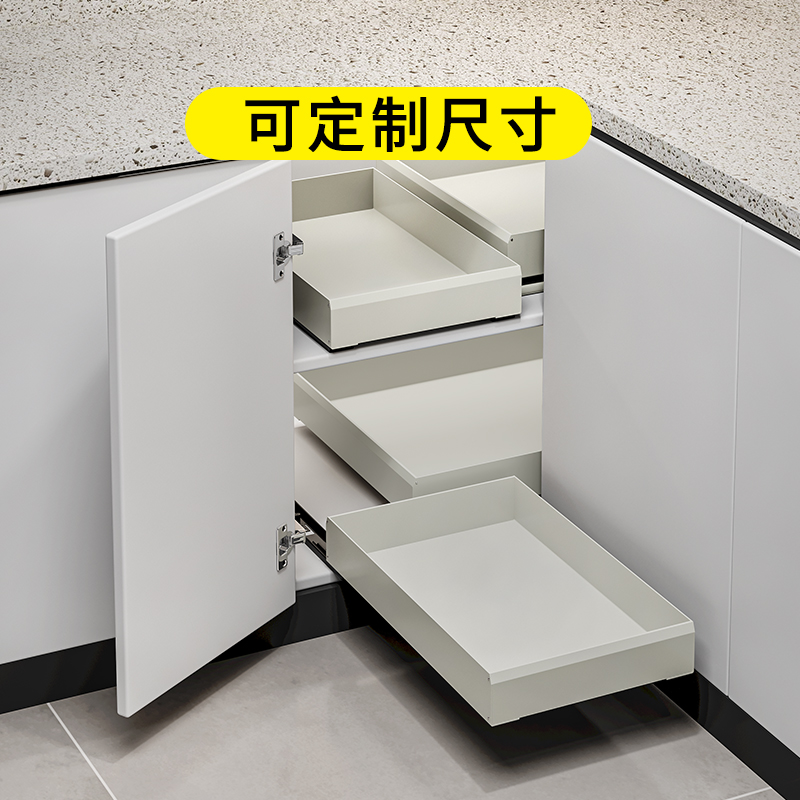 定制拉篮厨房橱柜内置物架