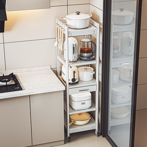 特勤太空铝厨房锅架置物架落地