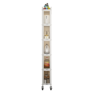 厨房夹缝置物架落地窄小多层小尺寸冰箱侧收纳缝隙20cm极窄储物柜