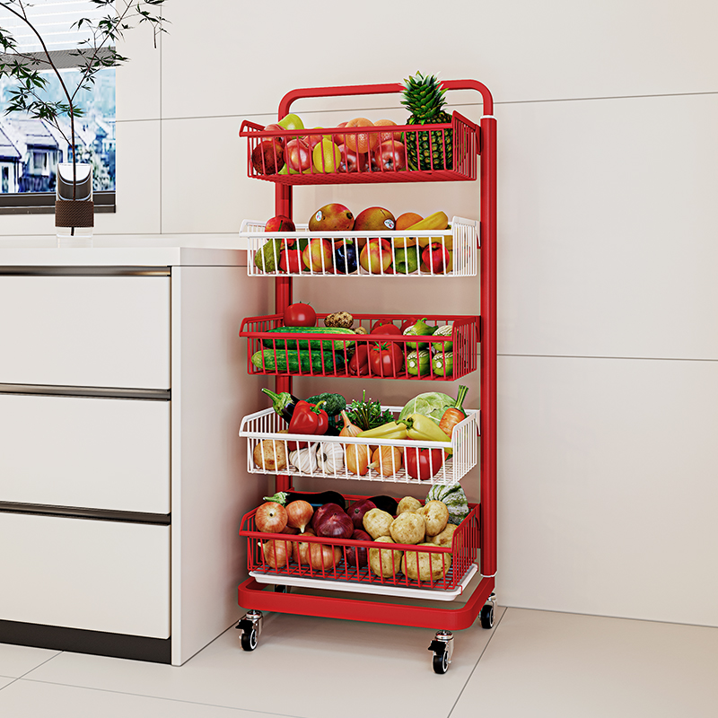 多巴胺厨房小推车置物架高颜值