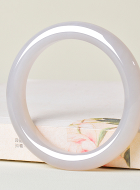 凤飞凰和田玉烟紫手镯少女款