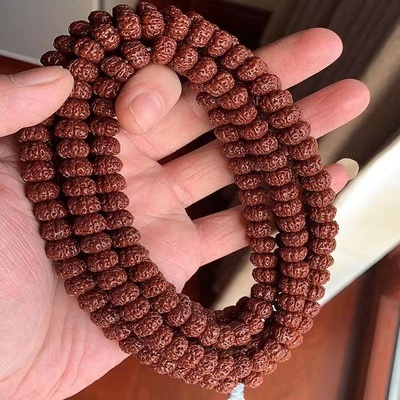 飞碟矮桩双龙梅花树王航母小金刚菩提子盘龙纹108颗佛珠男女手串