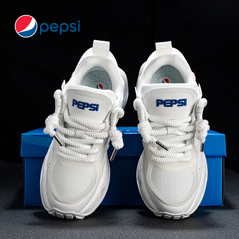 Pepsi百事男鞋2025新款夏季透气网面运动鞋男学生百搭情侣老爹鞋