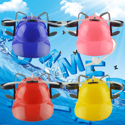 球赛懒人饮料喝酒吸管帽子