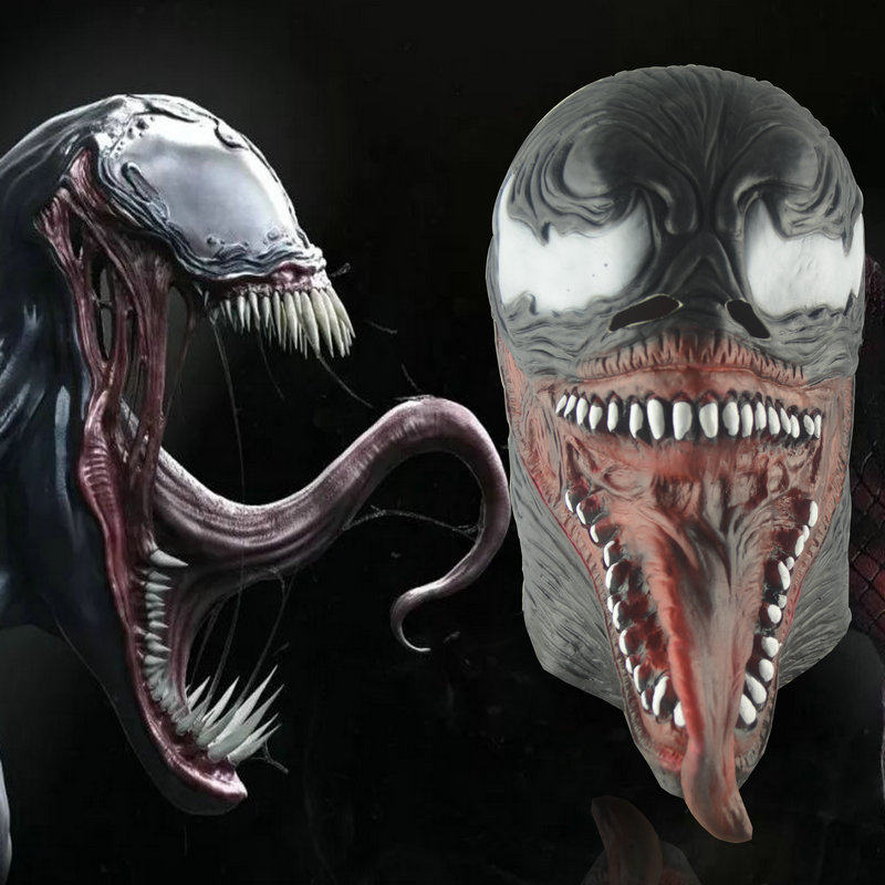 漫威毒液影视面具头套致命守护者面具埃迪布洛克面具头套舞会装扮