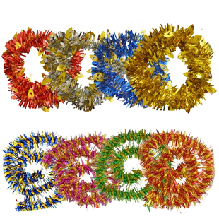 圣诞节装饰品婚房布置节庆场地彩带拉花彩条装饰挂饰挂件毛条结婚