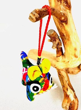 蒙山妈妈手工布艺小老虎挂件