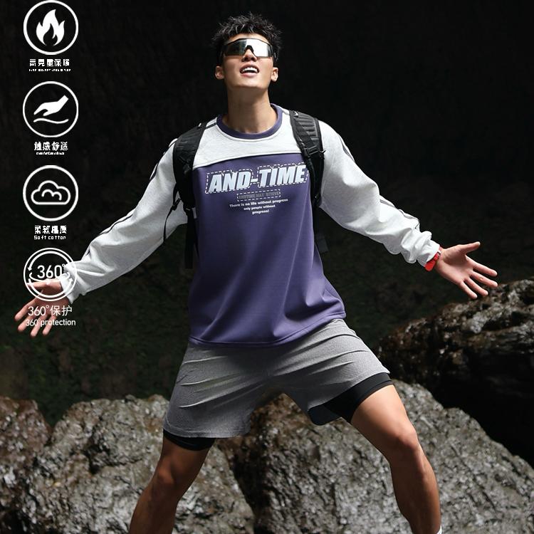 拼接卫衣andtime美式外套