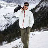 andtime美式 外套 重磅加绒加厚连帽卫衣秋冬撞色运动琐温拉链开衫