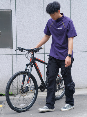 andtime【出鞘】立领拉链短袖