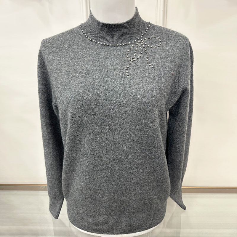 100纯羊毛衫女妈妈装毛衣针织衫