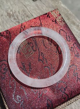 天然白水晶 白幽灵手镯女款时尚饰品礼物送女友闺蜜生日礼物