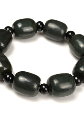 天然和田玉佛珠链送证书