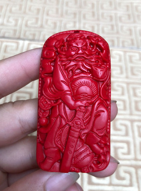 钟馗钥匙扣台湾原色朱砂挂件钟馗斩鬼玉佩项链新款钟馗玉石吊坠