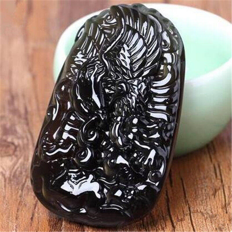 项链大展鸿图老鹰玉佩吊坠送证书